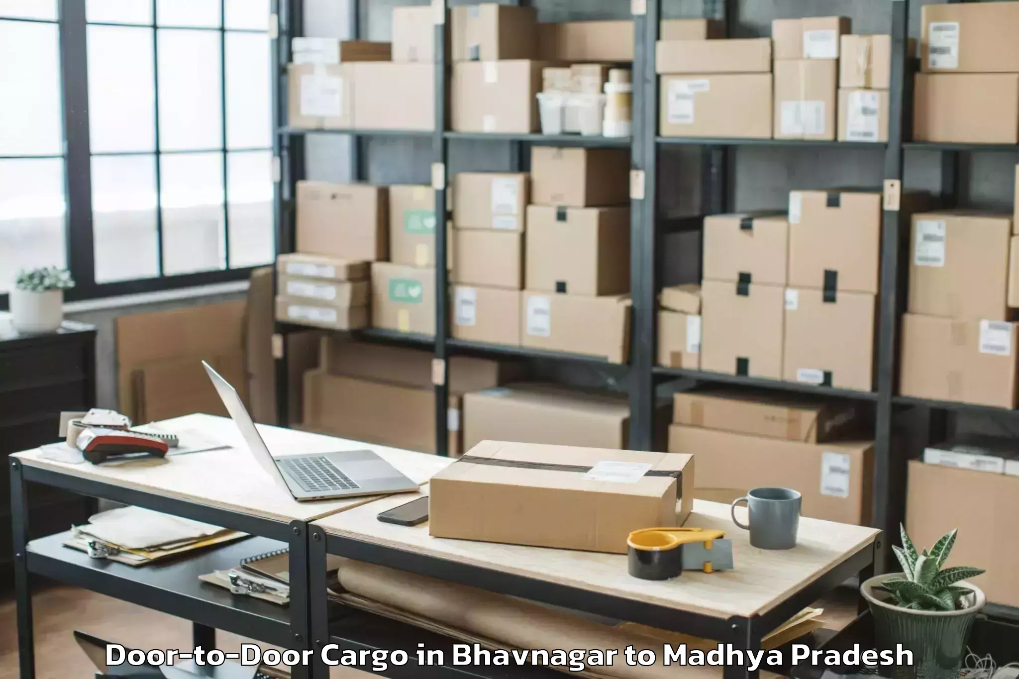 Top Bhavnagar to Bijawar Door To Door Cargo Available